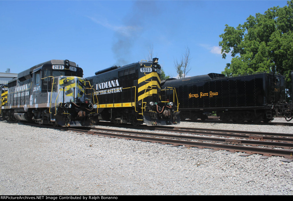 A GP30, a GP 9, and the tender of a Berkshire at the shops 